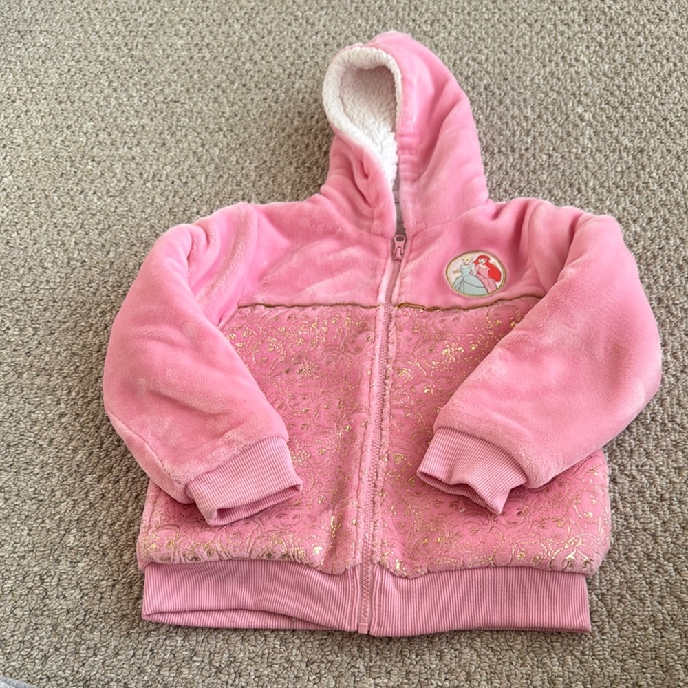 Girls Disney Princess Hooded Jacket size 7